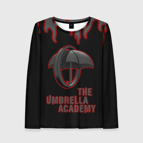 Женский лонгслив 3D с принтом The Umbrella Academy | Академи в Белгороде, 100% полиэстер | длинные рукава, круглый вырез горловины, полуприлегающий силуэт | dark horse comics | the umbrella academy | umbrella | академия амбрелла | комикс | комильфо