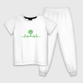 Детская пижама хлопок с принтом Веган Пульс в Белгороде, 100% хлопок |  брюки и футболка прямого кроя, без карманов, на брюках мягкая резинка на поясе и по низу штанин
 | Тематика изображения на принте: green | greenpaece | vegan | yoga | веган | вегетарианец | гринпис | дерево | еда | животные | жизнь | здоровье | зеленый | йога | мир | овощи | пища | планета | природа | пульс | фрукты