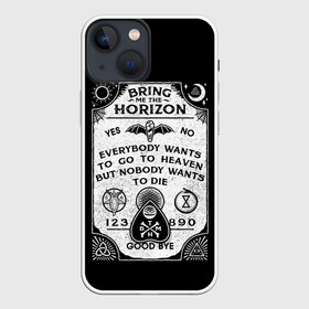 Чехол для iPhone 13 mini с принтом Bring Me the Horizon Уиджи в Белгороде,  |  | Тематика изображения на принте: bmth | bring me the horizon | horizon | группы | доска уиджи | музыка | рок