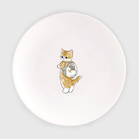 Тарелка с принтом Котёнок с гусём в Белгороде, фарфор | диаметр - 210 мм
диаметр для нанесения принта - 120 мм | арт | гусь | домашнее животное | кот | котёнок | кошка | милая кошка | милый кот | милый котёнок | пончик | прогулка | рисунок | рюкзак