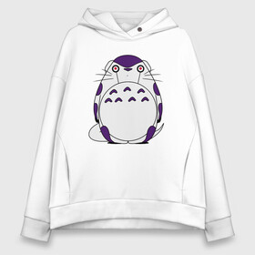 Женское худи Oversize хлопок с принтом Totoro Frieza в Белгороде, френч-терри — 70% хлопок, 30% полиэстер. Мягкий теплый начес внутри —100% хлопок | боковые карманы, эластичные манжеты и нижняя кромка, капюшон на магнитной кнопке | dragon ball | frieza | ghibli | japan | nature | neigbor | totoro | анимация | аниме | гибли | друг | животные | лес | манга | милый | миядзаки | мой сосед тоторо | мульт | мультфильм | природа | сосед | торияма | тоторо | фриза