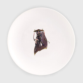 Тарелка с принтом Скарамучча в Белгороде, фарфор | диаметр - 210 мм
диаметр для нанесения принта - 120 мм | арт | баал | инадзума | милый парень | рисунок | скарамучча | фатуи