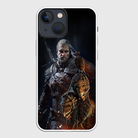 Чехол для iPhone 13 mini с принтом Witcher III в Белгороде,  |  | geralt | the witcher | wild hunt | witcher 3 | ведьмак | ведьмак 3 | геральт | дикая охота