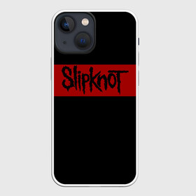 Чехол для iPhone 13 mini с принтом Полосатый Slipknot в Белгороде,  |  | slipknot | лого | музыка | полоса | рок | текст
