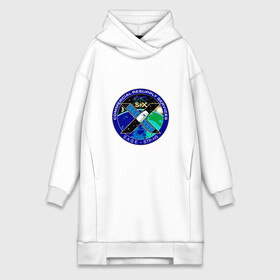 Платье-худи хлопок с принтом SPACEX Илон Маск Лого в Белгороде,  |  | земля | компания. | космос | логотип | орбита