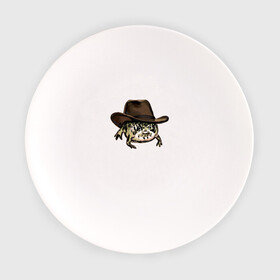 Тарелка с принтом Дождевая лягушка в шляпе в Белгороде, фарфор | диаметр - 210 мм
диаметр для нанесения принта - 120 мм | cowboy | cowboy hat | desert rain frog | howdy meme | meme | дождевая лягушка | иллюстрация | ковбой | ковбойская шляпа | лягуха | мемы | настроение | недовольное лицо | прикольные картинки | рисунок | сердитая лягушка