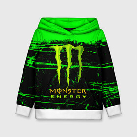 Детская толстовка 3D с принтом MONSTER ENERGY NEON LOGO в Белгороде, 100% полиэстер | двухслойный капюшон со шнурком для регулировки, мягкие манжеты на рукавах и по низу толстовки, спереди карман-кенгуру с мягким внутренним слоем | monster | monster energy | монстер | монстер енерджи | монстер енэрджи | монстер энерджи | неон | энергетик | энергетический напиток