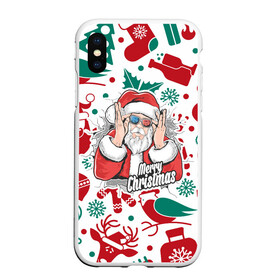 Чехол для iPhone XS Max матовый с принтом Merry Christmas3D в Белгороде, Силикон | Область печати: задняя сторона чехла, без боковых панелей | c yjdsv ujljv | merry christmas | в подарок | в топе | в тренде | дет мороз | новогодняя | праздник | прикол | рождество | с новым годом | с рождеством | санта клаус | топ принтов