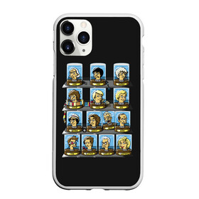 Чехол для iPhone 11 Pro матовый с принтом 12 Докторов в Белгороде, Силикон |  | doctor who | serial | доктор кто | путешествия во времени | сериал | сериалы | фантастика