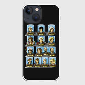Чехол для iPhone 13 mini с принтом 12 Докторов в Белгороде,  |  | doctor who | serial | доктор кто | путешествия во времени | сериал | сериалы | фантастика