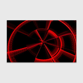Бумага для упаковки 3D с принтом Атомный неон в Белгороде, пластик и полированная сталь | круглая форма, металлическое крепление в виде кольца | Тематика изображения на принте: красный | круг | неон | цвет | черный