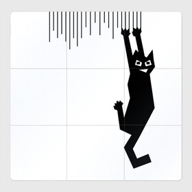 Магнитный плакат 3Х3 с принтом Я так вижу! в Белгороде, Полимерный материал с магнитным слоем | 9 деталей размером 9*9 см | art | арт | злой кот | котики | угар | художник | юмор