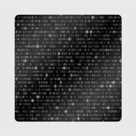 Магнит виниловый Квадрат с принтом Бинарный код в Белгороде, полимерный материал с магнитным слоем | размер 9*9 см, закругленные углы | Тематика изображения на принте: matrix | бинарный код | единица | единицы | матрица | нули | нули и единицы | нуль