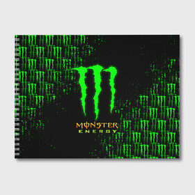 Альбом для рисования с принтом MONSTER ENERGY NEON | МОНСТЕР в Белгороде, 100% бумага
 | матовая бумага, плотность 200 мг. | Тематика изображения на принте: monster | monster energy | монстер | монстер енерджи | монстер енэрджи | монстер энерджи | неон | энергетик | энергетический напиток