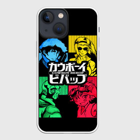 Чехол для iPhone 13 mini с принтом Ковбой Бибоп в Белгороде,  |  | anime | cowboy bebop | space cowboy | айн | аниме | джет блэк | ковбой | ковбой бибоп | космический | космос | манга | спайк шпигель | фэй валентайн | эдвард