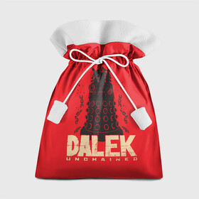Подарочный 3D мешок с принтом Dalek в Белгороде, 100% полиэстер | Размер: 29*39 см | Тематика изображения на принте: doctor who | serial | доктор кто | путешествия во времени | сериал | сериалы | фантастика