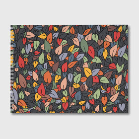 Альбом для рисования с принтом Рисованная Осень в Белгороде, 100% бумага
 | матовая бумага, плотность 200 мг. | дерево | лес | листок | листопад | листья | осень