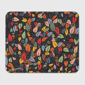 Коврик для мышки прямоугольный с принтом Рисованная Осень в Белгороде, натуральный каучук | размер 230 х 185 мм; запечатка лицевой стороны | дерево | лес | листок | листопад | листья | осень