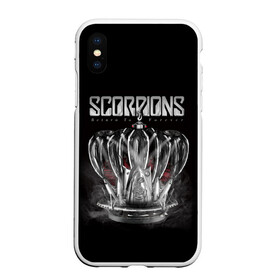 Чехол для iPhone XS Max матовый с принтом SCORPIONS в Белгороде, Силикон | Область печати: задняя сторона чехла, без боковых панелей | chainge | forever | germany | grunge | king | metal | music | punk | return | rock | scorpions | wind | ветер | германия | гранж | корона | метал | панк | перемен | рок | скорпионс | хард рок