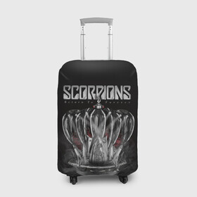 Чехол для чемодана 3D с принтом SCORPIONS в Белгороде, 86% полиэфир, 14% спандекс | двустороннее нанесение принта, прорези для ручек и колес | chainge | forever | germany | grunge | king | metal | music | punk | return | rock | scorpions | wind | ветер | германия | гранж | корона | метал | панк | перемен | рок | скорпионс | хард рок