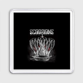 Магнит 55*55 с принтом SCORPIONS в Белгороде, Пластик | Размер: 65*65 мм; Размер печати: 55*55 мм | Тематика изображения на принте: chainge | forever | germany | grunge | king | metal | music | punk | return | rock | scorpions | wind | ветер | германия | гранж | корона | метал | панк | перемен | рок | скорпионс | хард рок