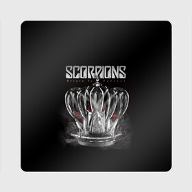 Магнит виниловый Квадрат с принтом SCORPIONS в Белгороде, полимерный материал с магнитным слоем | размер 9*9 см, закругленные углы | chainge | forever | germany | grunge | king | metal | music | punk | return | rock | scorpions | wind | ветер | германия | гранж | корона | метал | панк | перемен | рок | скорпионс | хард рок