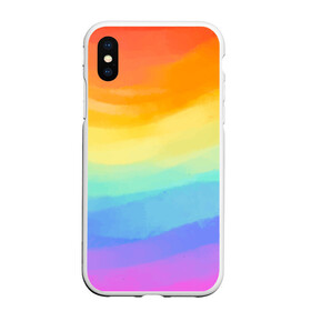 Чехол для iPhone XS Max матовый с принтом РАДУЖНЫЕ ВОЛНЫ | RAINBOW WAVES (Z) в Белгороде, Силикон | Область печати: задняя сторона чехла, без боковых панелей | Тематика изображения на принте: color | paint | rainbow | rainbow waves | waves | волны | краска | радуга | радужная | радужные волны | цветная | яркая