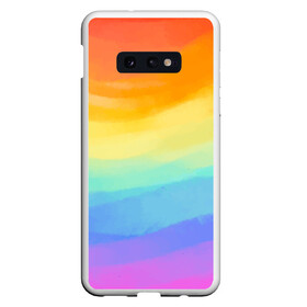 Чехол для Samsung S10E с принтом РАДУЖНЫЕ ВОЛНЫ | RAINBOW WAVES (Z) в Белгороде, Силикон | Область печати: задняя сторона чехла, без боковых панелей | Тематика изображения на принте: color | paint | rainbow | rainbow waves | waves | волны | краска | радуга | радужная | радужные волны | цветная | яркая