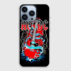 Чехол для iPhone 13 Pro с принтом AC DC гитара в Белгороде,  |  | ac dc | acdc | acdc ас дс | angus | back in black | highway to hell | mckinnon | you | австралийская | ангус янг | ас дс | асдс | блюз | в форме | гитара | группа | крис слэйд | метал | молния | музыка | певец | рок | рок н ролл | стиви янг