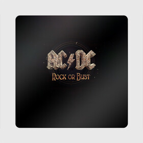 Магнит виниловый Квадрат с принтом AC/DC Rock or Bust в Белгороде, полимерный материал с магнитным слоем | размер 9*9 см, закругленные углы | ac dc | acdc | acdc ас дс | angus young | back in black | highway to hell | mckinno | австралийская | ангус янг | ас дс | асдс | блюз | в форме | гитара | группа | крис слэйд | метал | молния | музыка | певец | рок | рок н ролл | стиви янг
