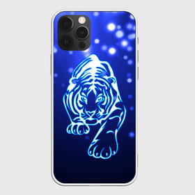 Чехол для iPhone 12 Pro Max с принтом Неоновый тигр в Белгороде, Силикон |  | cat | neon | new year | tiger | блеск | восточный гороскоп | год тигра | гороскоп | день рождения | дикие животные | дикий тигр | зверь | злой кот | кот | кошак | кошка | неоновый | новый год | подарок | сила