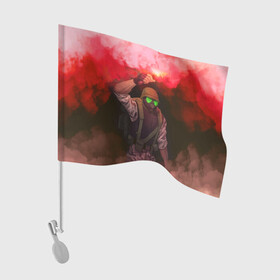 Флаг для автомобиля с принтом Half-Life | Opposing Force | Logo (+спина) (Z) в Белгороде, 100% полиэстер | Размер: 30*21 см | aperture laboratories | black mesa | half life | opposing force | valve | адриан шепард | блэк меса | вэлв | халф лайф