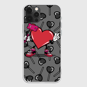 Чехол для iPhone 12 Pro с принтом Сердечко сэлфи в Белгороде, силикон | область печати: задняя сторона чехла, без боковых панелей | peace | selfi | мир | сердечко | сердце | сэлфи | фотка