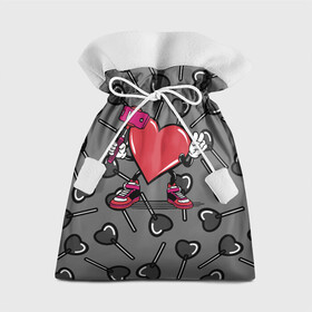 Подарочный 3D мешок с принтом Сердечко сэлфи в Белгороде, 100% полиэстер | Размер: 29*39 см | peace | selfi | мир | сердечко | сердце | сэлфи | фотка