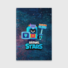 Обложка для паспорта матовая кожа с принтом ЭШ Ash Brawl Stars в Белгороде, натуральная матовая кожа | размер 19,3 х 13,7 см; прозрачные пластиковые крепления | Тематика изображения на принте: ash | brawl | brawl stars | brawlstars | brawl_stars | аш | бравл | бравлстарс | эш