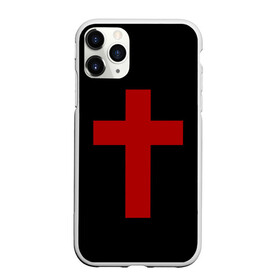 Чехол для iPhone 11 Pro матовый с принтом Красный Крест в Белгороде, Силикон |  | геометрия | красный крест | крест | минимализм | религия
