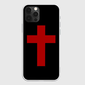 Чехол для iPhone 12 Pro Max с принтом Красный Крест в Белгороде, Силикон |  | Тематика изображения на принте: геометрия | красный крест | крест | минимализм | религия