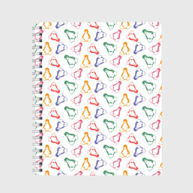 Тетрадь с принтом Linux Ядро Пингвин в Белгороде, 100% бумага | 48 листов, плотность листов — 60 г/м2, плотность картонной обложки — 250 г/м2. Листы скреплены сбоку удобной пружинной спиралью. Уголки страниц и обложки скругленные. Цвет линий — светло-серый
 | linux | logo | os | в топе | в тренде | компьютер | линукс | логотип | операционная система | ос | пингвин | технологии | топ