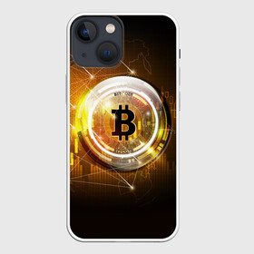 Чехол для iPhone 13 mini с принтом КРИПТОВАЛЮТА БИТКОИН в Белгороде,  |  | bitcoin | btc | coin | биткоин | биткойн | валюта | деньги | криптовалюта | монета | платёжная система | технология