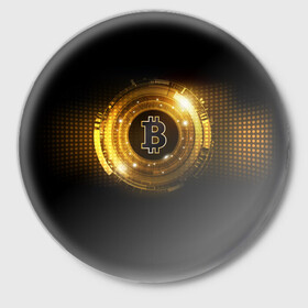 Значок с принтом BITCOIN  | КРИПТОВАЛЮТА в Белгороде,  металл | круглая форма, металлическая застежка в виде булавки | bitcoin | btc | coin | биткоин | биткойн | валюта | деньги | криптовалюта | монета | платёжная система | технология