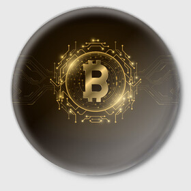 Значок с принтом БИТКОИН | КРИПТОВАЛЮТА в Белгороде,  металл | круглая форма, металлическая застежка в виде булавки | bitcoin | btc | coin | биткоин | биткойн | валюта | деньги | криптовалюта | монета | платёжная система | технология