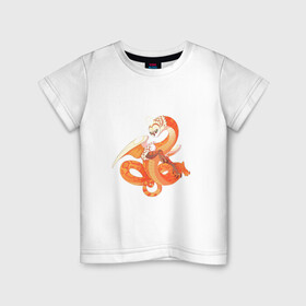 Детская футболка хлопок с принтом Дракон солнца в Белгороде, 100% хлопок | круглый вырез горловины, полуприлегающий силуэт, длина до линии бедер | арт | дракон | рисунок | сова | солнце | фантастический зверь | фантастическое животное