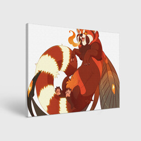Холст прямоугольный с принтом Огненная панда в Белгороде, 100% ПВХ |  | арт | красная панда | крылья | малая панда | маленькая панда | огонь | панда | панда стайана | перья | рисунок | стайана | фантастический зверь | фантастическое животное | язык пламени