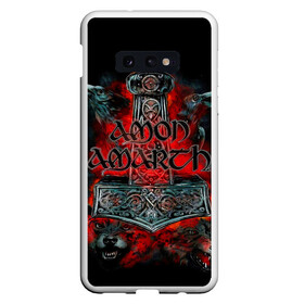 Чехол для Samsung S10E с принтом Amon Amarth в Белгороде, Силикон | Область печати: задняя сторона чехла, без боковых панелей | Тематика изображения на принте: amon amarth | metal | викинг метал | группы | дэт метал | метал | музыка | рок