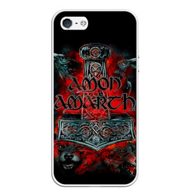 Чехол для iPhone 5/5S матовый с принтом Amon Amarth в Белгороде, Силикон | Область печати: задняя сторона чехла, без боковых панелей | Тематика изображения на принте: amon amarth | metal | викинг метал | группы | дэт метал | метал | музыка | рок