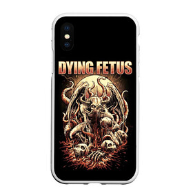 Чехол для iPhone XS Max матовый с принтом Dying Fetus в Белгороде, Силикон | Область печати: задняя сторона чехла, без боковых панелей | Тематика изображения на принте: death metal | dying fetus | грайндкор | группы | метал | музыка | рок