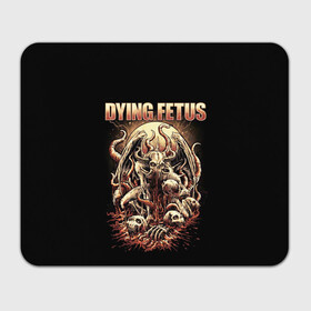 Коврик для мышки прямоугольный с принтом Dying Fetus в Белгороде, натуральный каучук | размер 230 х 185 мм; запечатка лицевой стороны | death metal | dying fetus | грайндкор | группы | метал | музыка | рок