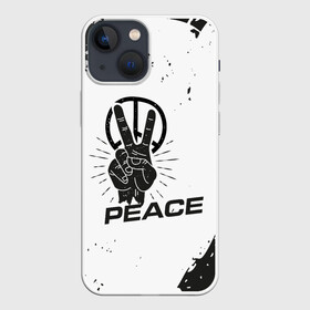 Чехол для iPhone 13 mini с принтом Peace | Мир (Z) в Белгороде,  |  | anarchy | hippies | peace | анархизм | анархия | два пальца | знак | знаки | любовь | мир | хиппи