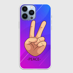 Чехол для iPhone 13 Pro Max с принтом ВСЕМ МИР | PEACE (Z) в Белгороде,  |  | anarchy | hippies | peace | анархизм | анархия | два пальца | знак | знаки | любовь | мир | мир всем | хиппи