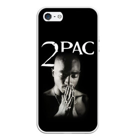 Чехол для iPhone 5/5S матовый с принтом TUPAC в Белгороде, Силикон | Область печати: задняя сторона чехла, без боковых панелей | 2pac | black | gangsta | hip hop | legend | music | rap | shakur | tupac | usa | гангстер | музыка | рэп | сша | тупак | хип хоп | шакур